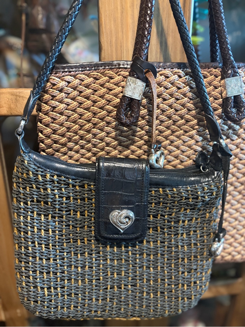 Brighton Ratan Bag Bundle (2) Woven Bags- See Description - Picture 5 of 16